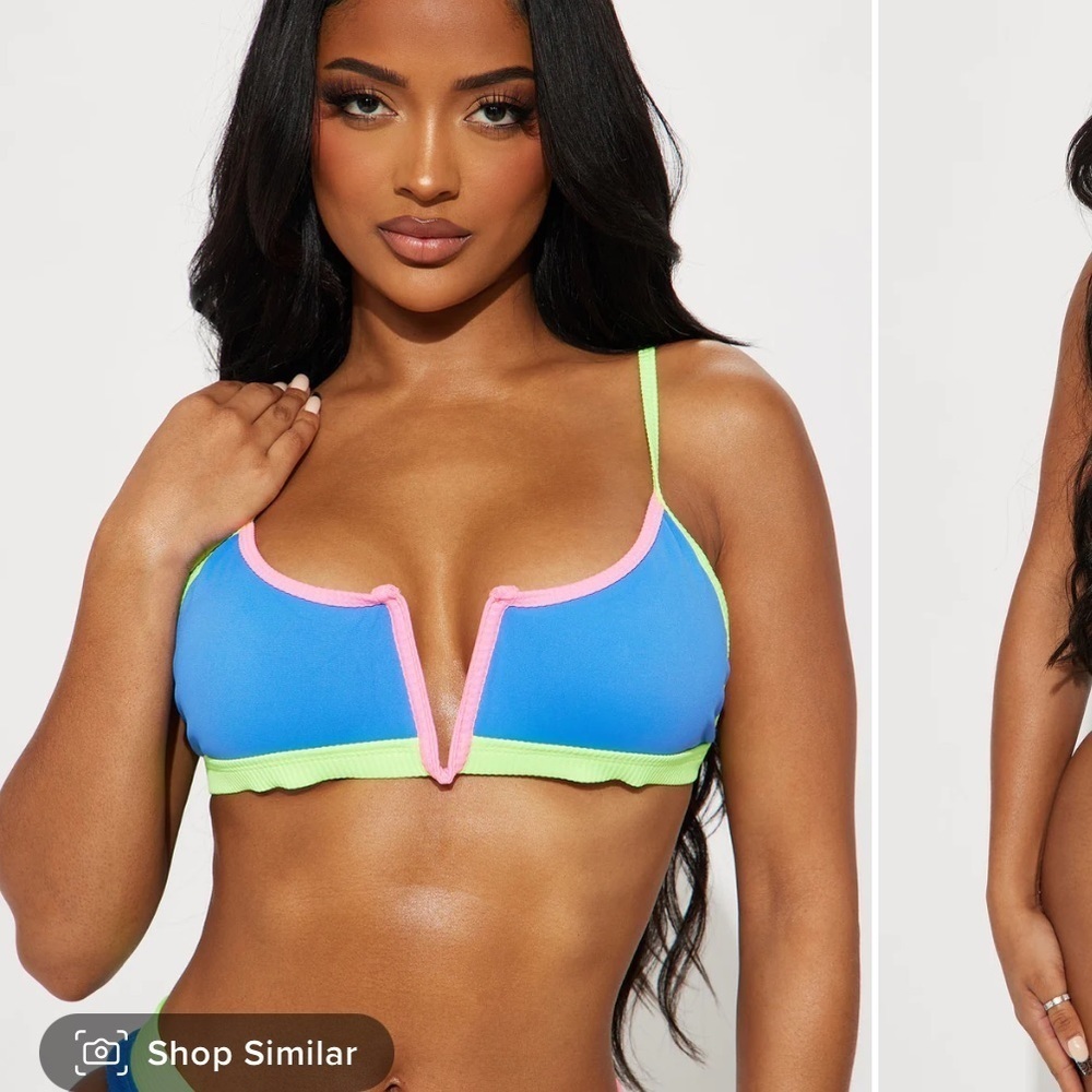 Fashion nova Luxe escape bralette swimsuit top